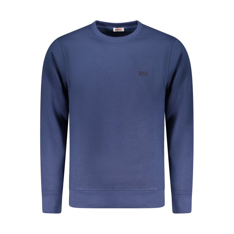 Rifle Blue Cotton Sweatshirt for Men - Stylish Comfort