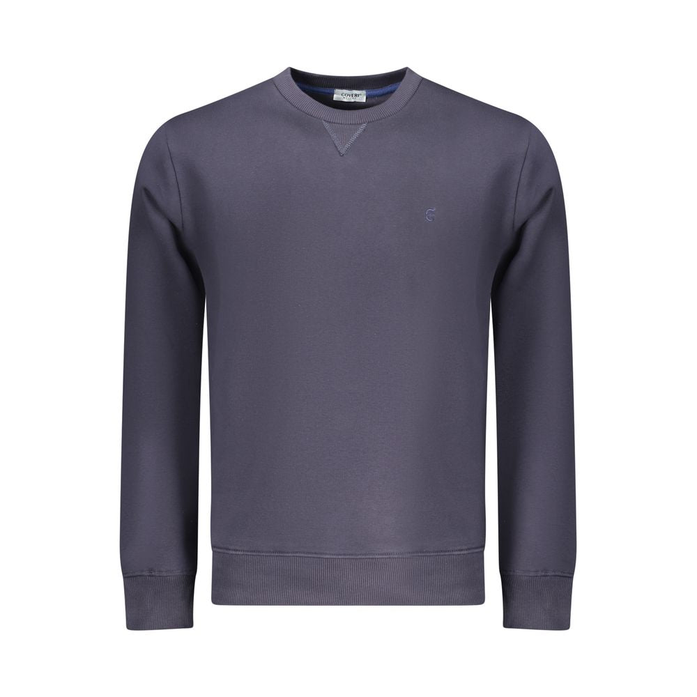 Coveri Moving Blue Cotton Men's Sweatshirt - Comfort & Style