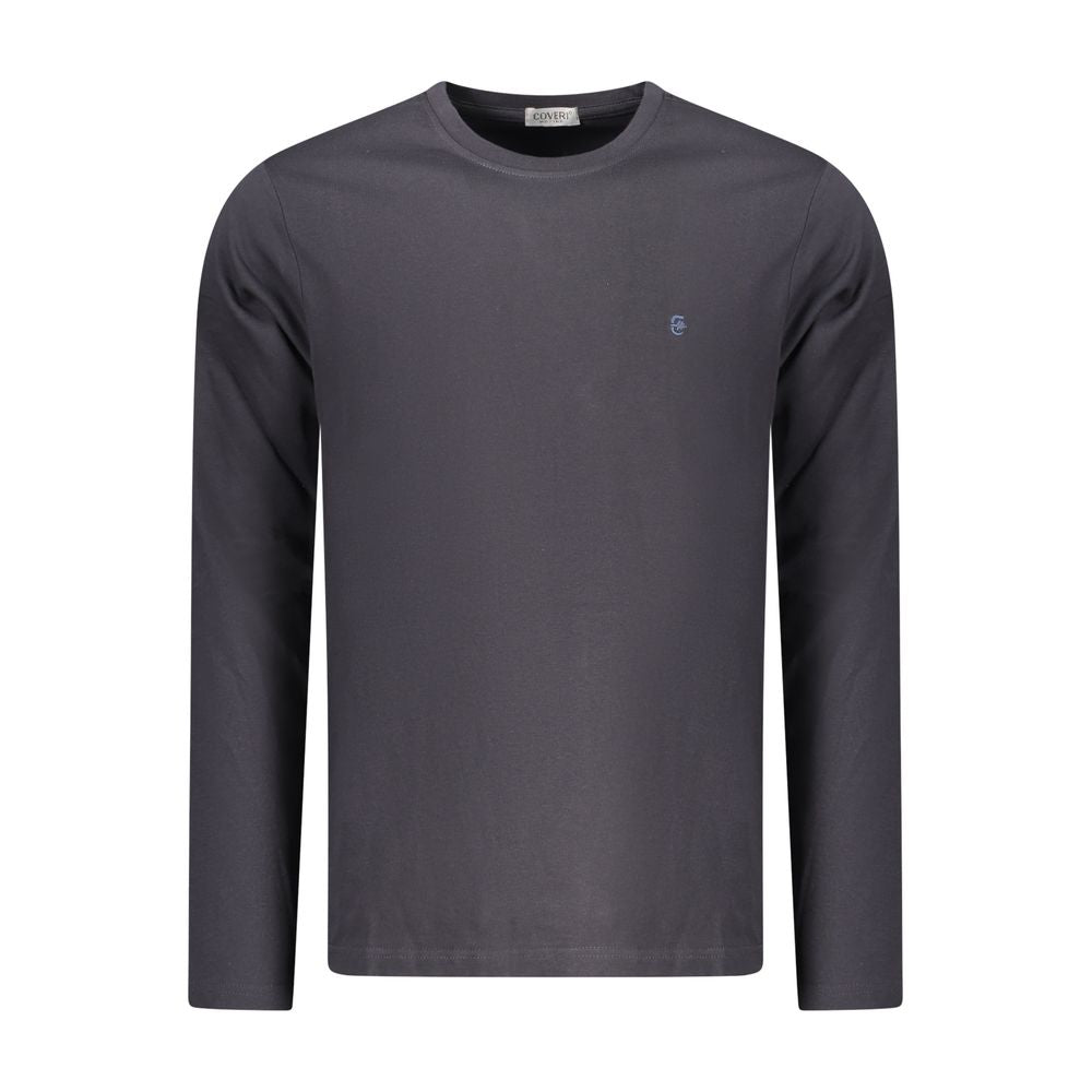 Coveri Moving Blu Cotton Men's T-Shirt - Sophisticated Casual Wear