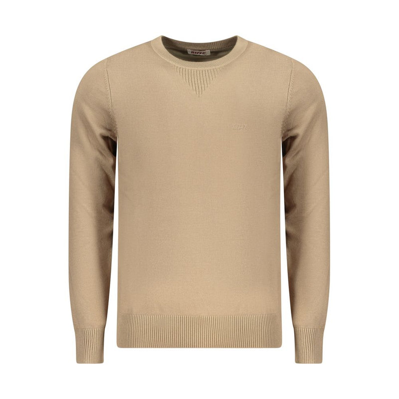 Rifle Beige Viscosa Mens Sweater - Elegant Knitwear