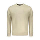 Coveri Moving Beige Cotton Men Sweatshirt - Stylish Comfort
