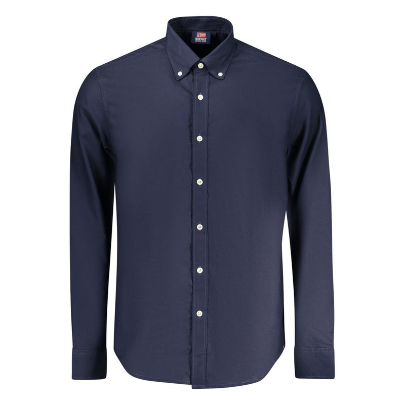 Chemise en Coton Bleue Norway 1963 pour Homme
