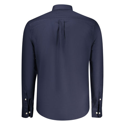 Chemise en coton bleu, Norvège, 1963