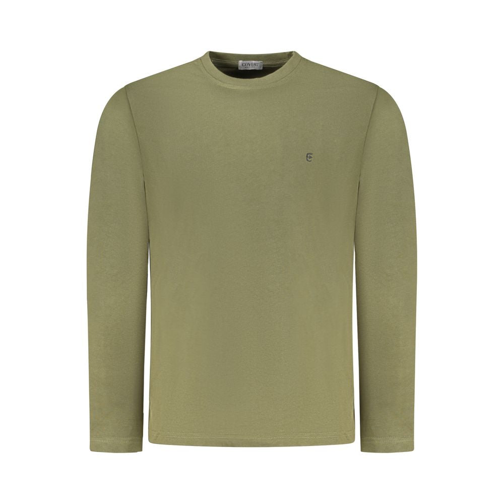 Coveri Moving Green Cotton Men's T-Shirt - Italian Luxury