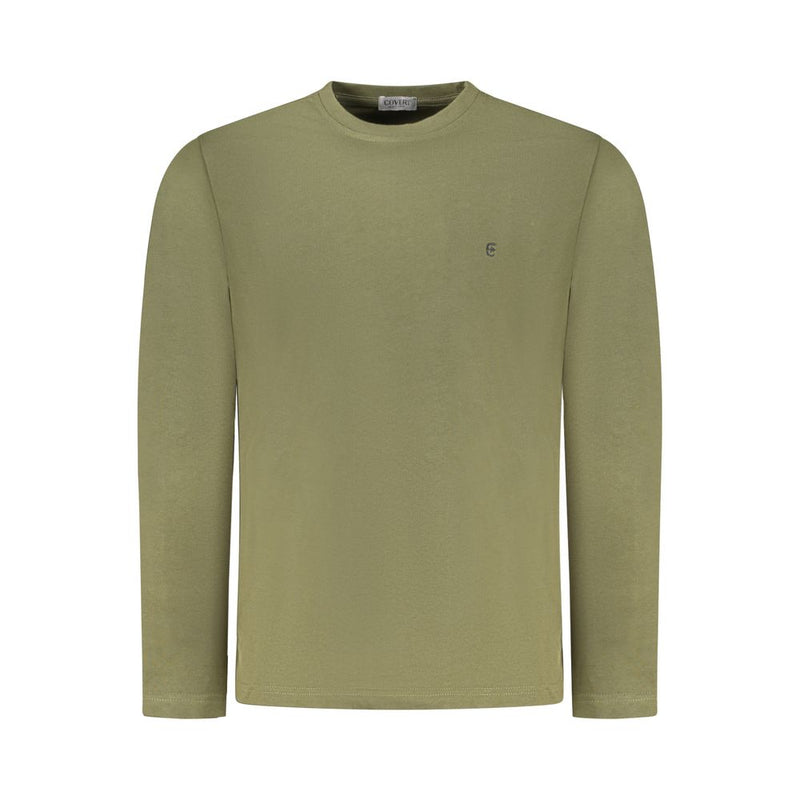 Coveri Moving Green Cotton Men's T-Shirt - Italian Luxury