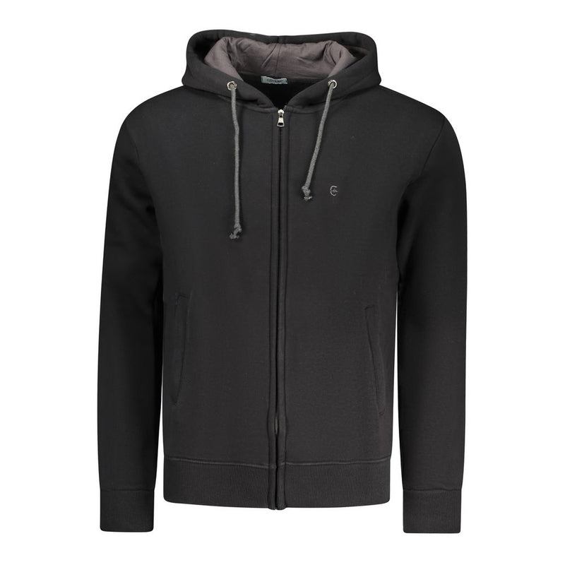 Coveri Moving Black Cotton Men Sweatshirt