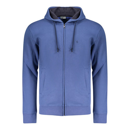 Sweat-shirt Coveri Moving bleu en coton pour homme