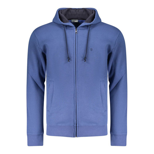 Coveri Moving Blue Cotton Men's Sweatshirt