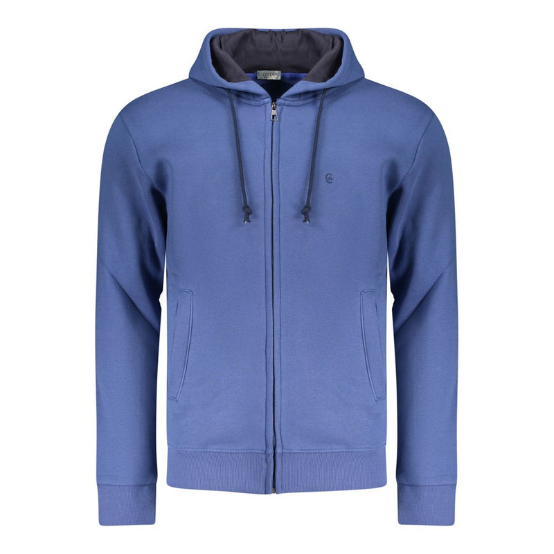 Coveri Moving Blue Cotton Men's Sweatshirt