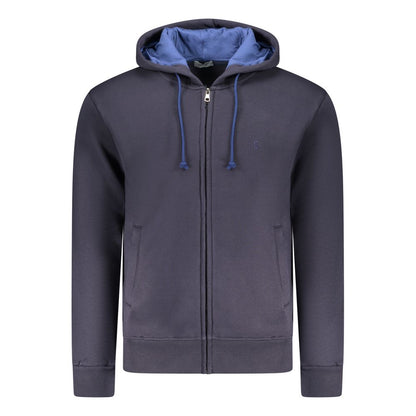 Sweat-shirt Coveri Moving bleu en coton pour homme