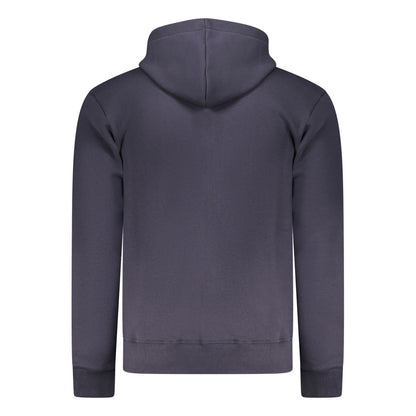 Sweat-shirt Coveri Moving bleu en coton pour homme