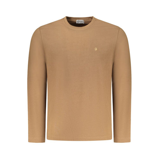 Coveri Moving Brown Cotton T-Shirt for Men