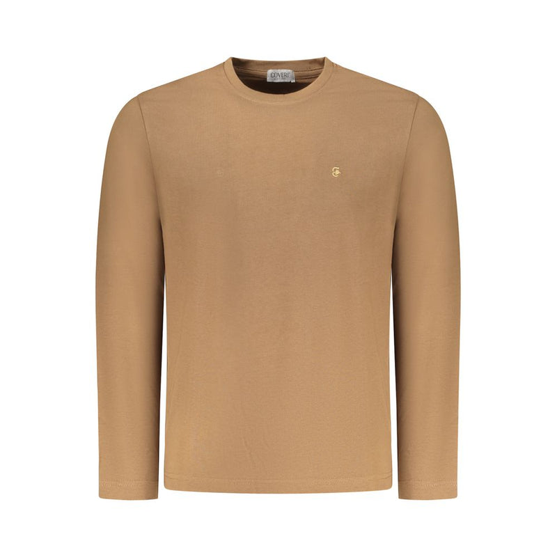 T-Shirt en Coton Marron Coveri Moving pour Homme