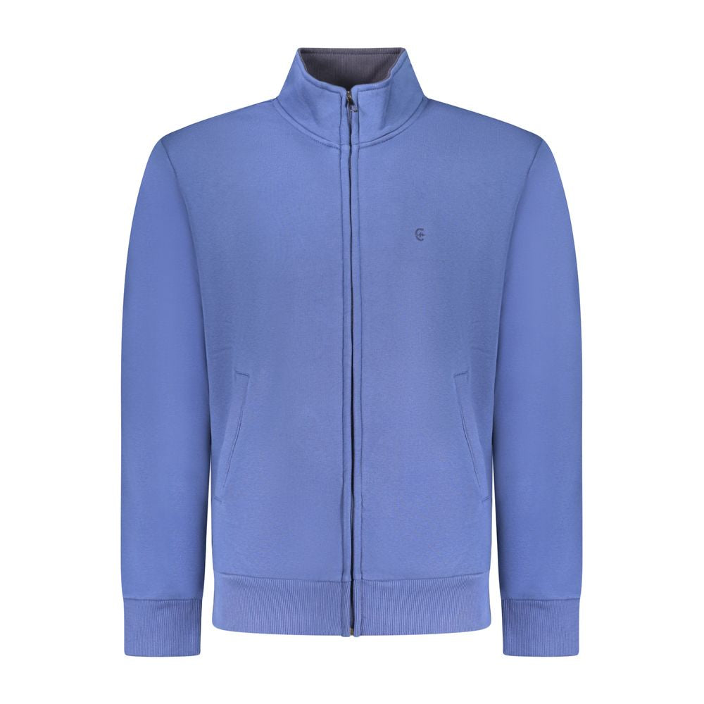 Coveri Moving Blue Cotton Men Sweatshirt - Stylish Comfort