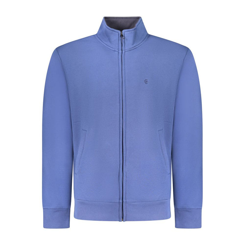Coveri Moving Blue Cotton Men Sweatshirt - Stylish Comfort