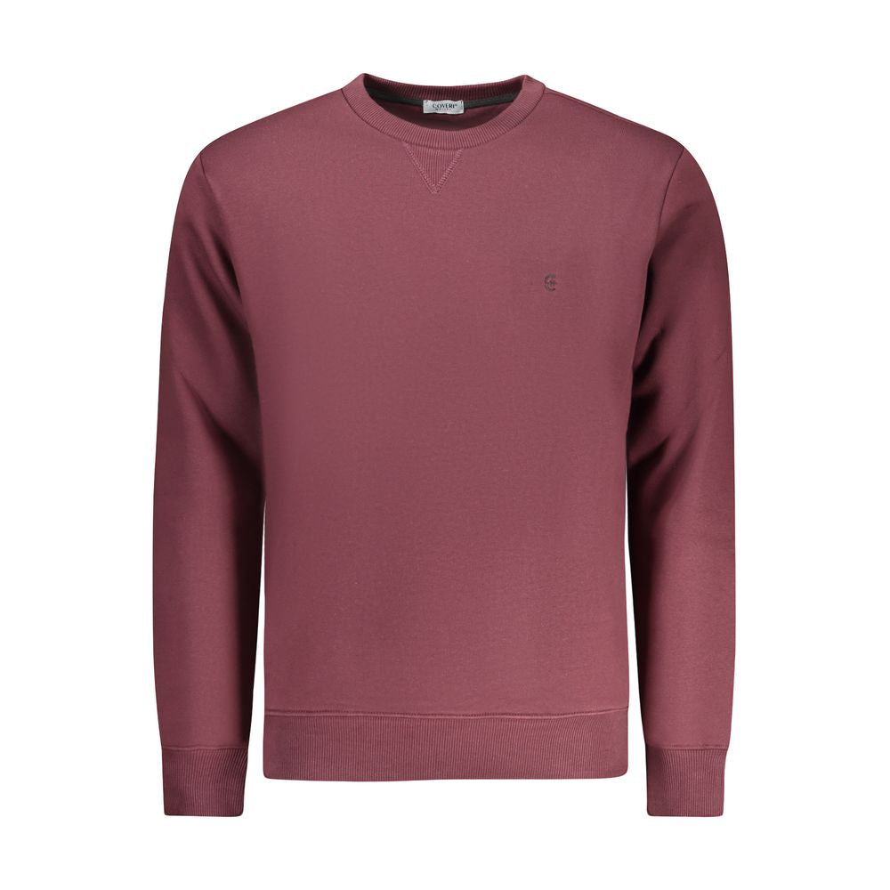 Coveri Moving Red Cotton Sweatshirt - Comfort and Style