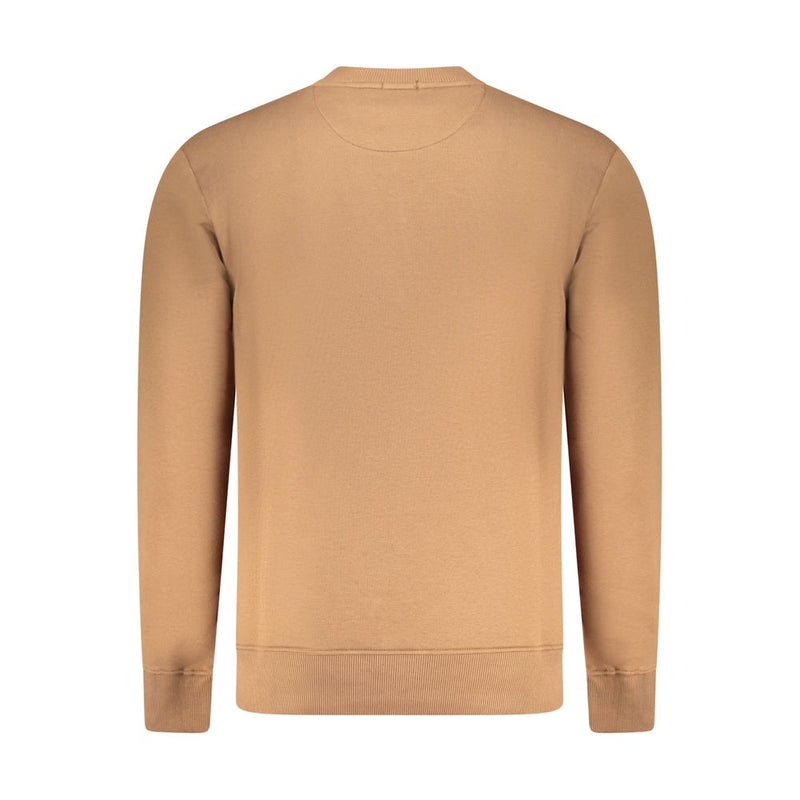 Coveri Moving Brown Cotton Sweatshirt for Men