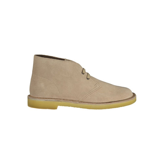 Bottines Clarks en cuir beige