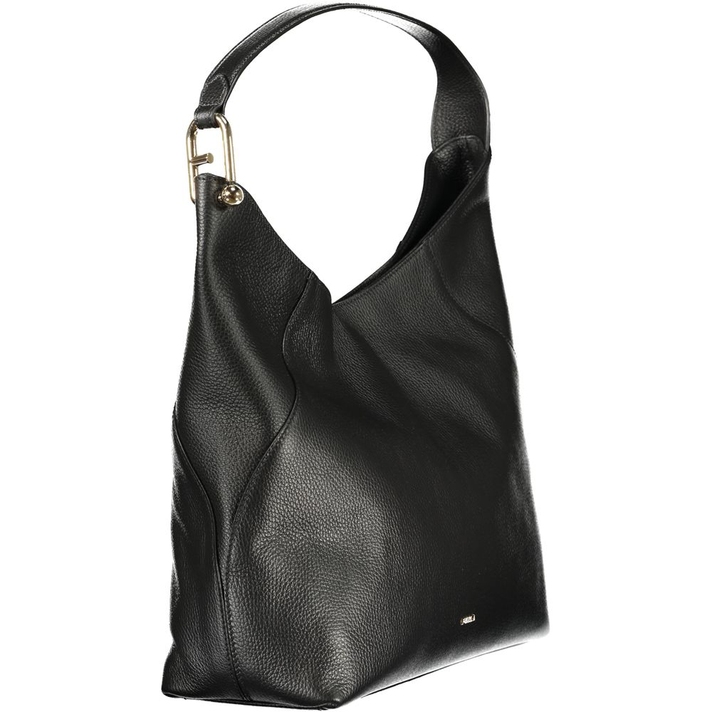 Furla Black Leather Handbag - Élégance et Polyvalence