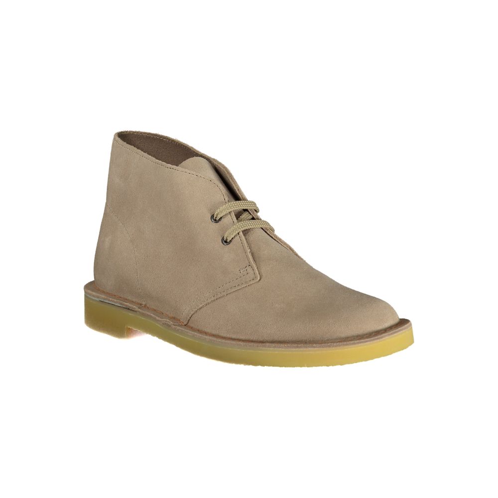 Bottines Clarks en cuir beige