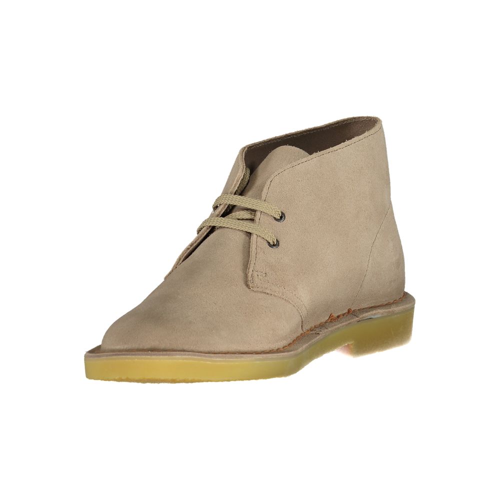 Bottines Clarks en cuir beige
