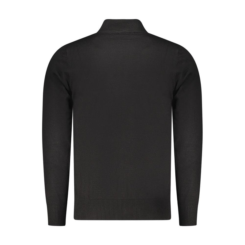 Coveri Moving Black Nylon Turtleneck - Stylish Men's Sweater