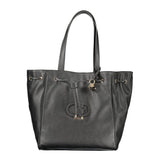 Guess Jeans Black Polyethylene Handbag - Chic & Durable Accessory