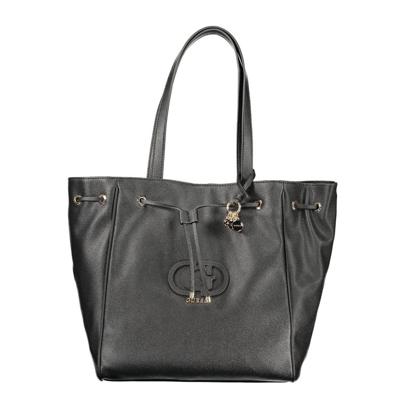 Guess Jeans Black Polyethylene Handbag - Chic & Functional