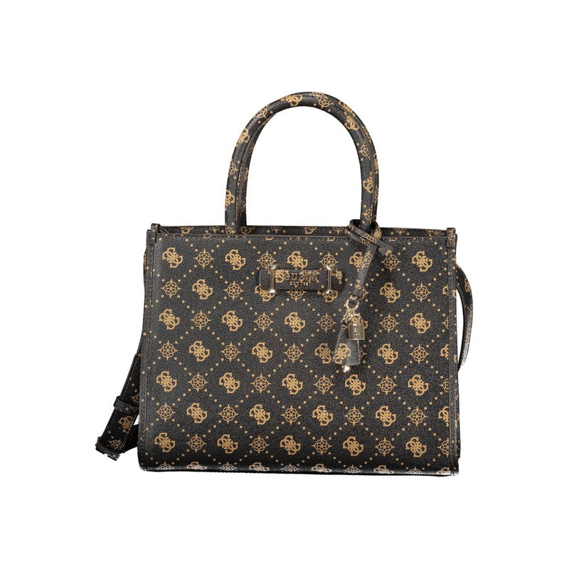 Guess Jeans Brown Polyethylene Handbag - Chic & Functional