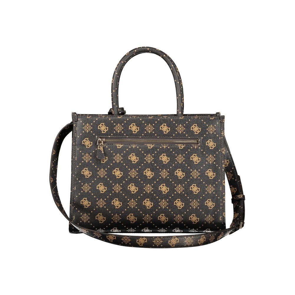 Guess Jeans Brown Polyethylene Handbag - Chic & Functional