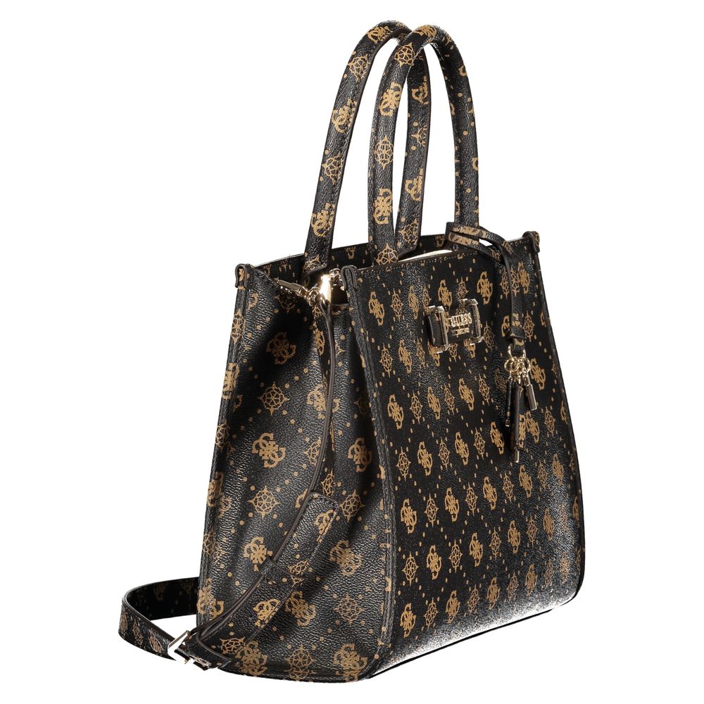 Guess Jeans Brown Polyethylene Handbag - Chic & Functional