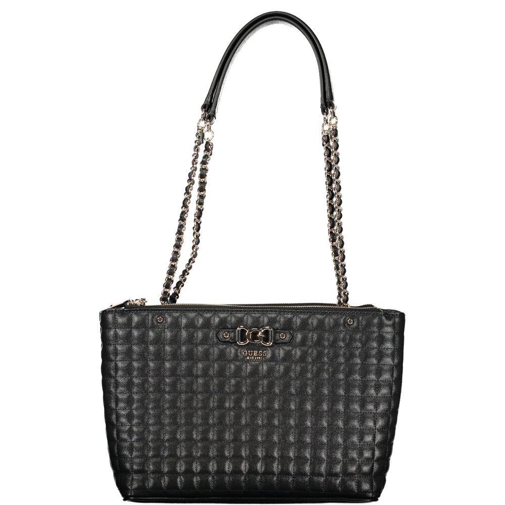 Guess Jeans Black Polyethylene Handbag - Chic and Functional Accessory