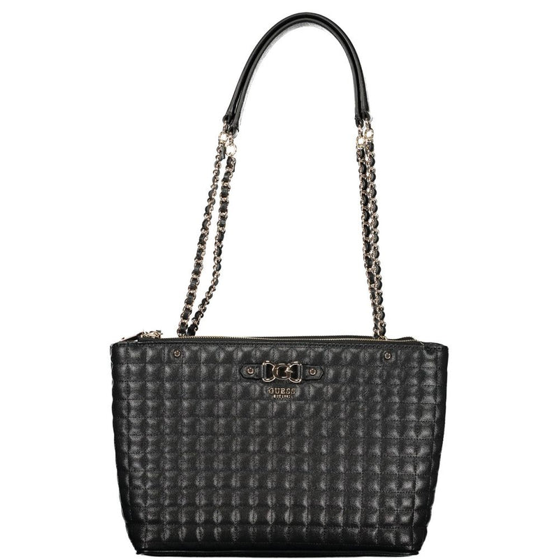 Guess Jeans Black Polyethylene Handbag - Chic and Functional Accessory