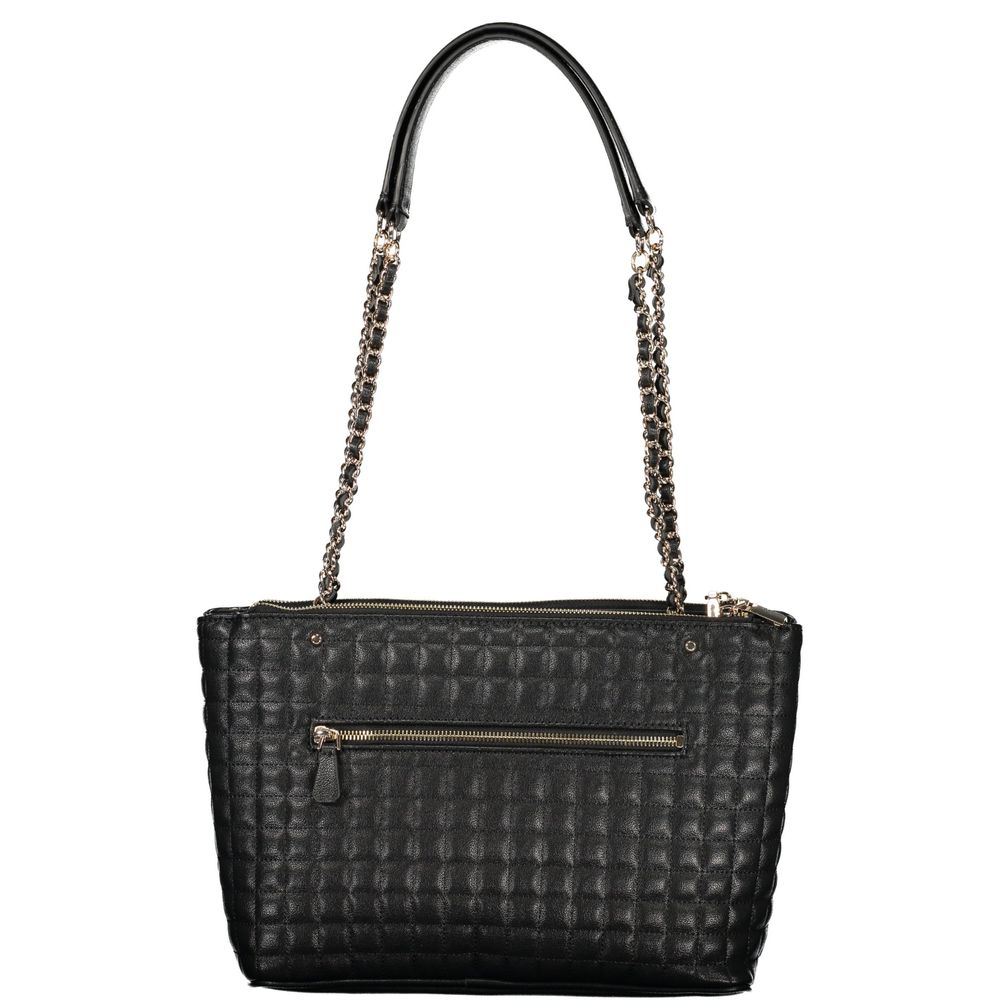 Guess Jeans Black Polyethylene Handbag - Chic and Functional Accessory