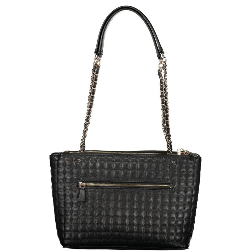 Guess Jeans Black Polyethylene Handbag - Chic and Functional Accessory
