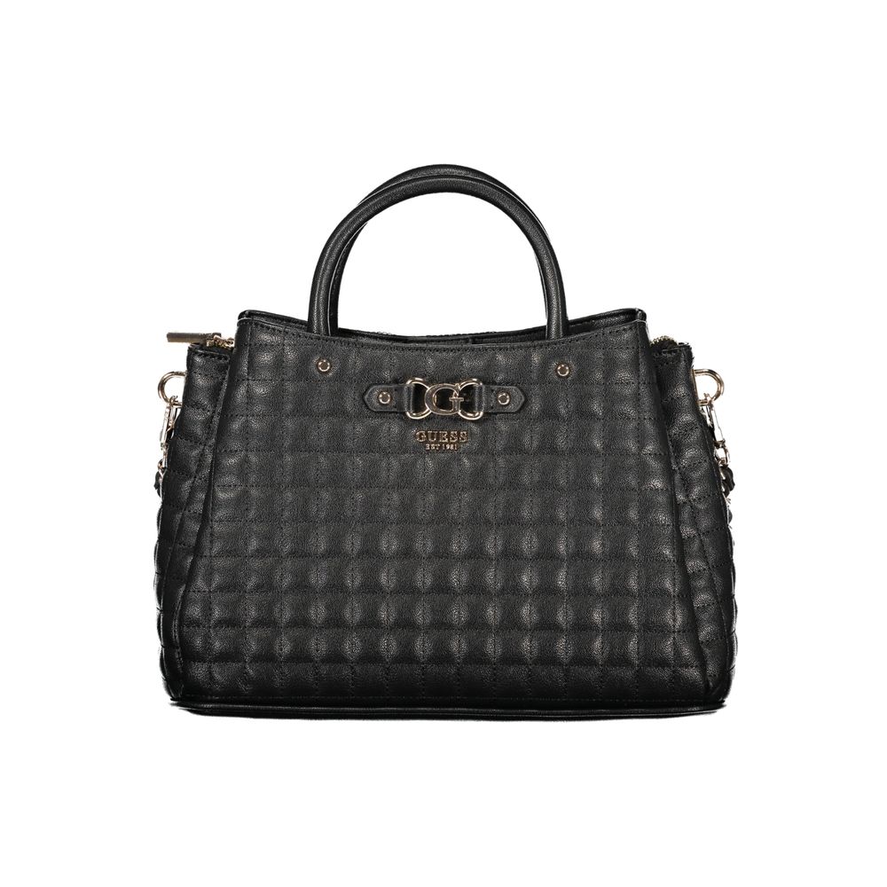 Guess Jeans Black Polyethylene Handbag - Chic and Functional