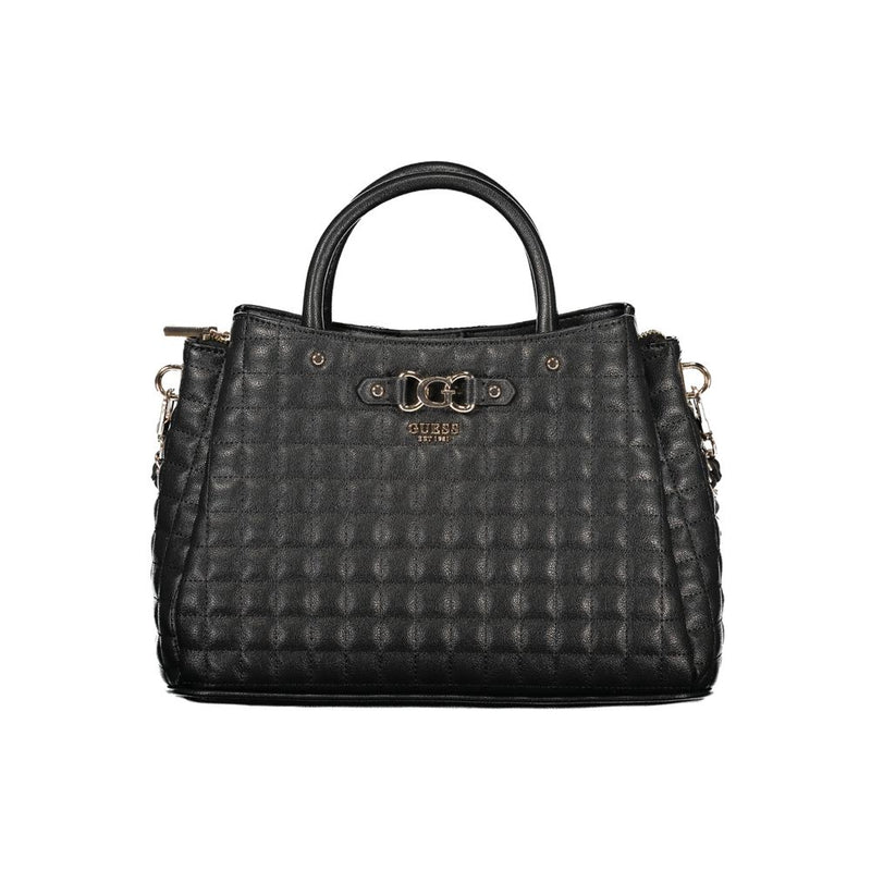 Guess Jeans Black Polyethylene Handbag - Chic and Functional
