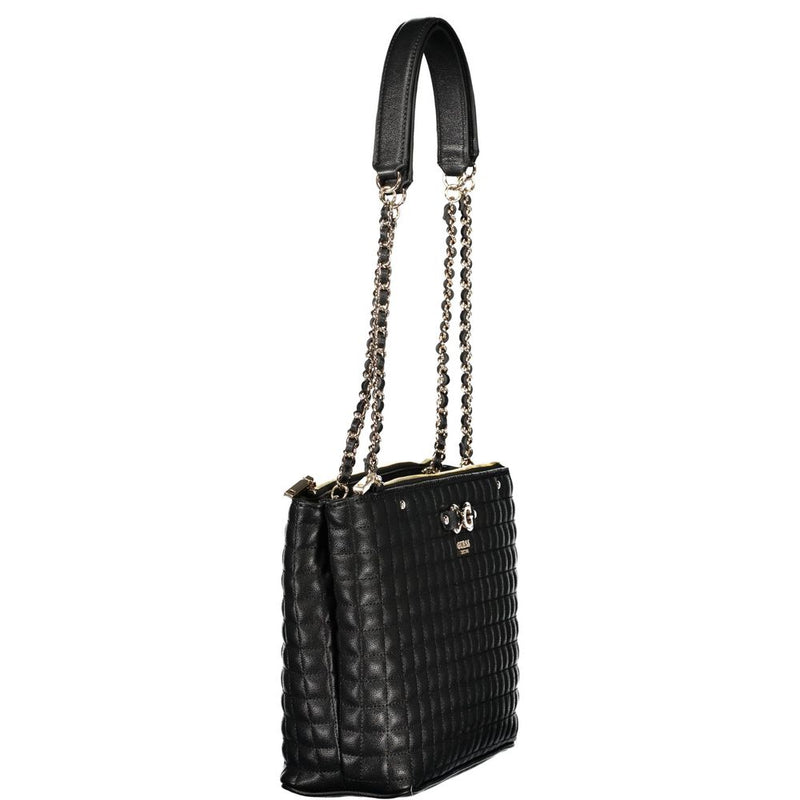 Guess Jeans Black Polyethylene Handbag - Chic and Functional Accessory