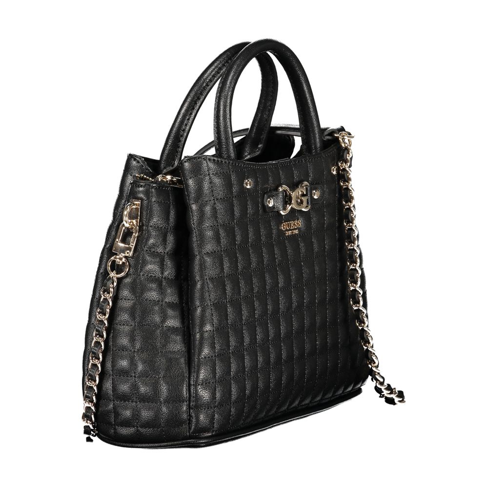 Guess Jeans Black Polyethylene Handbag - Chic and Functional