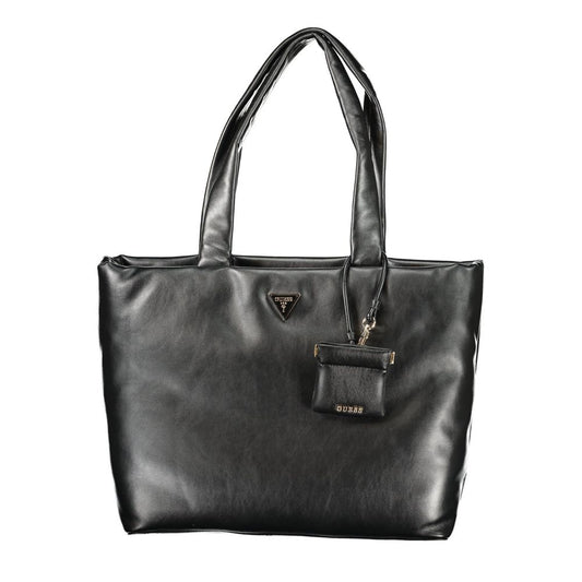 Guess Jeans Black Polyethylene Handbag - Durable & Stylish