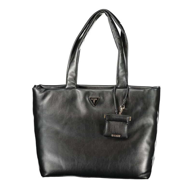 Guess Jeans Black Polyethylene Handbag - Stylish & Durable