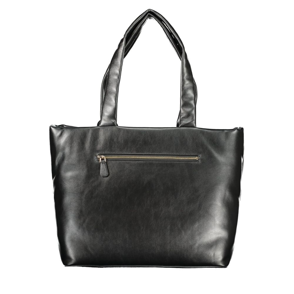 Guess Jeans Black Polyethylene Handbag - Durable & Stylish