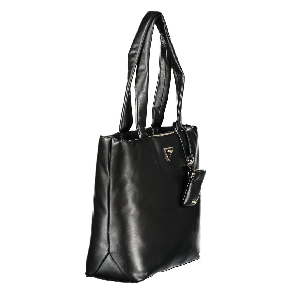 Guess Jeans Black Polyethylene Handbag - Durable & Stylish