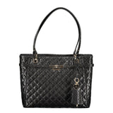 Guess Jeans Black Polyethylene Handbag - Stylish & Durable