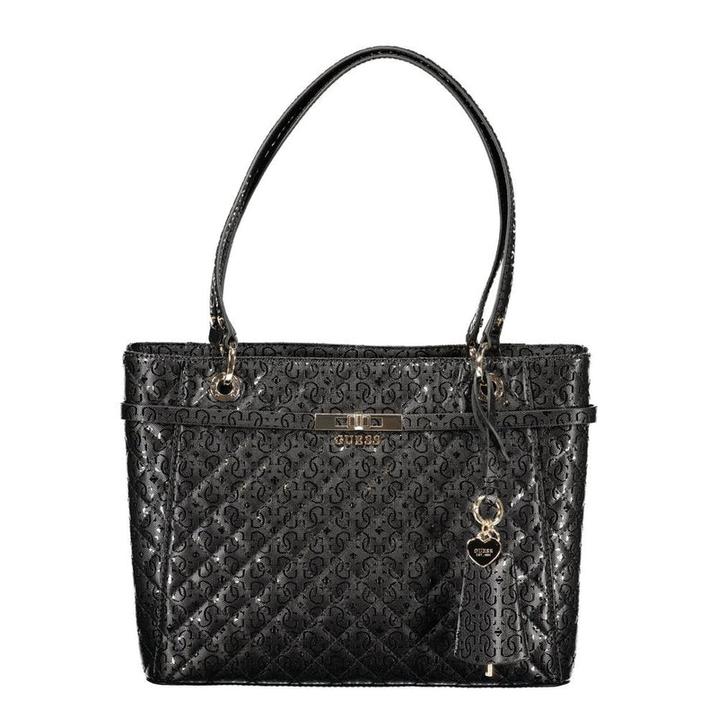 Guess Jeans Black Polyethylene Handbag - Stylish & Durable