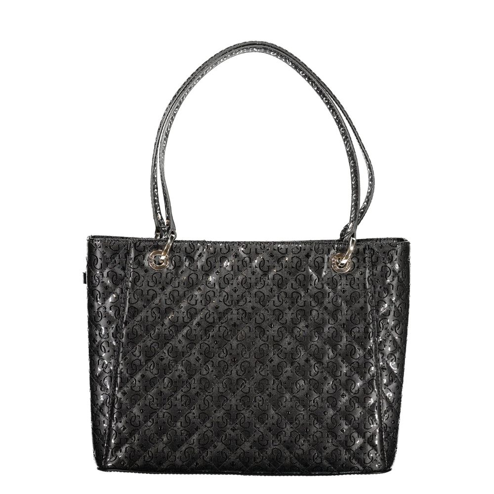 Guess Jeans Black Polyethylene Handbag - Stylish & Durable