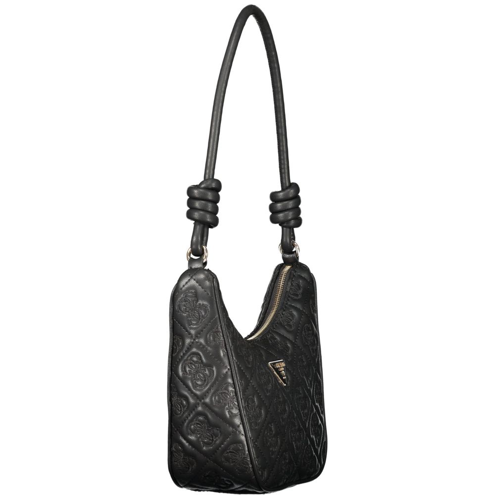 Guess Jeans Black Polyethylene Handbag - Stylish & Versatile