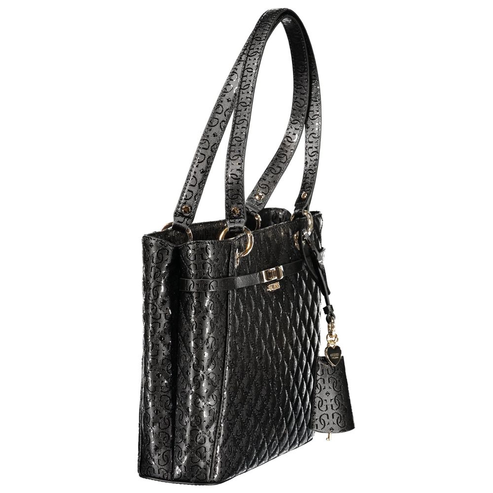 Guess Jeans Black Polyethylene Handbag - Stylish & Durable