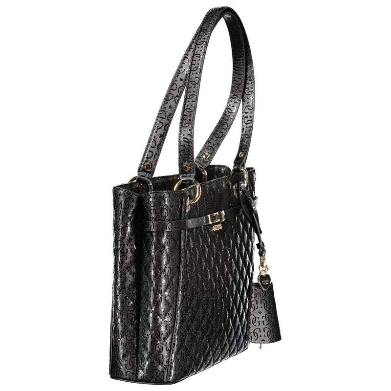 Guess Jeans Black Polyethylene Handbag - Stylish & Durable