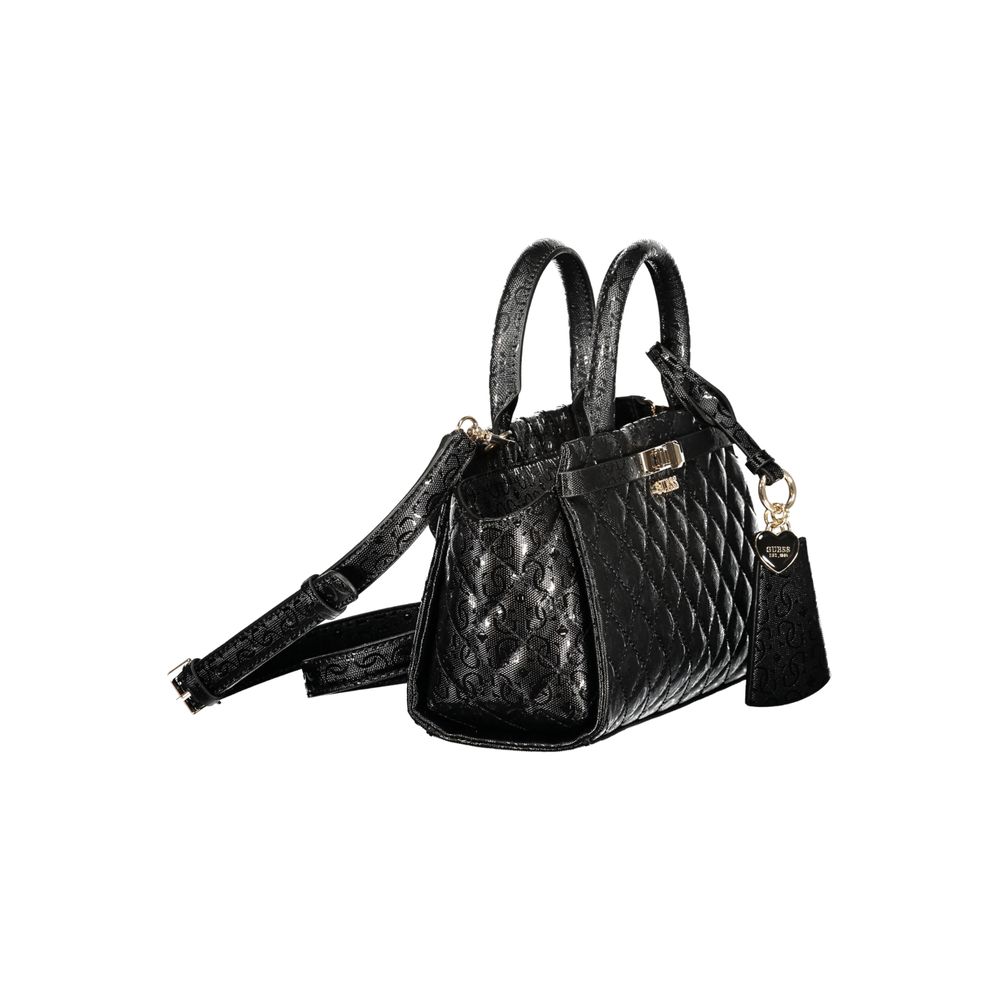 Guess Jeans Black Polyethylene Handbag - Chic and Functional
